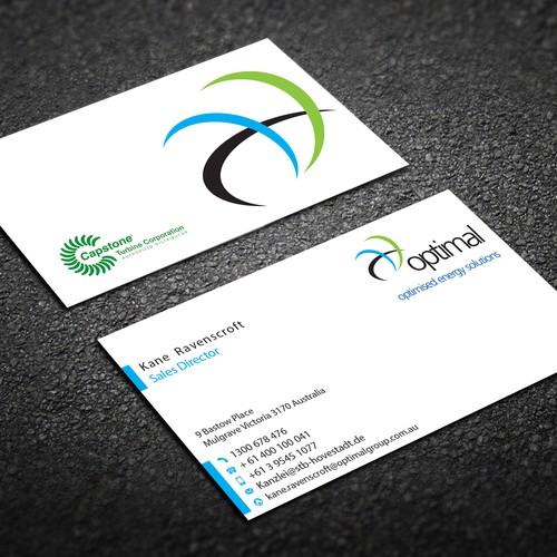 Create new business cards for Optimal Group Design réalisé par deviserpark