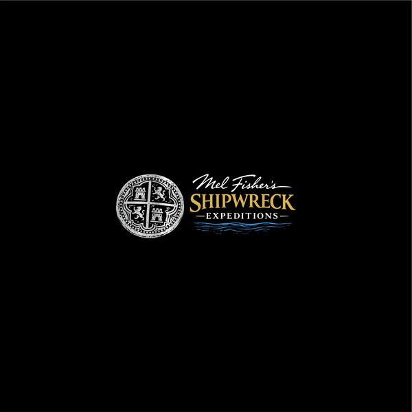 Premium historic maritime logo for Mel Fisher’s Shipwreck Expeditions