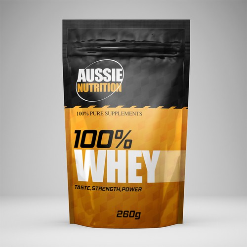 Aussie Nutrition supplement range needs new packaging! Design by Emir Aličić