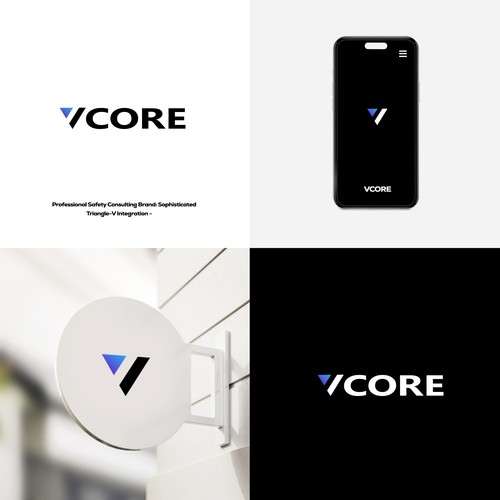 Design di "Professional Safety Consulting Brand: Sophisticated Triangle-V Integration - di @SaihiART