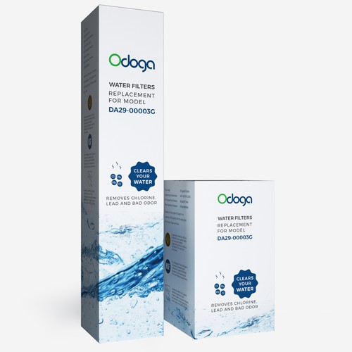 Looking for modern & luxurious redesign of water filter packaging Design by awakin