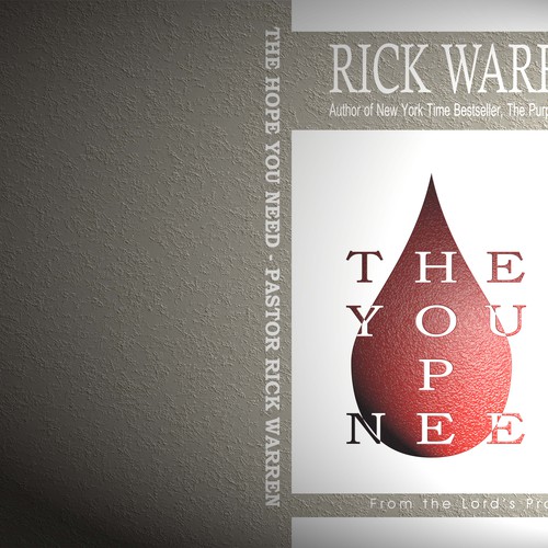 Design Rick Warren's New Book Cover Diseño de Arif Fachrudin