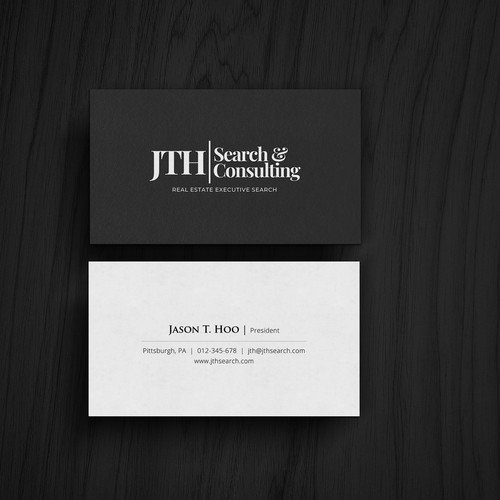 Business Card Design for Executive Search Firm Design by kaylee CK