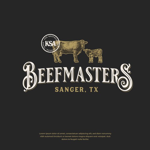 Design a Texas cattle ranch logo for a family owned business-ontwerp door Kubo"