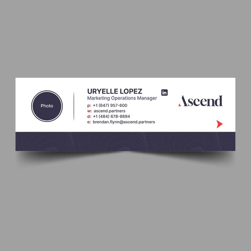 Ascend Partners New Branded Email Signature Design by Xnine