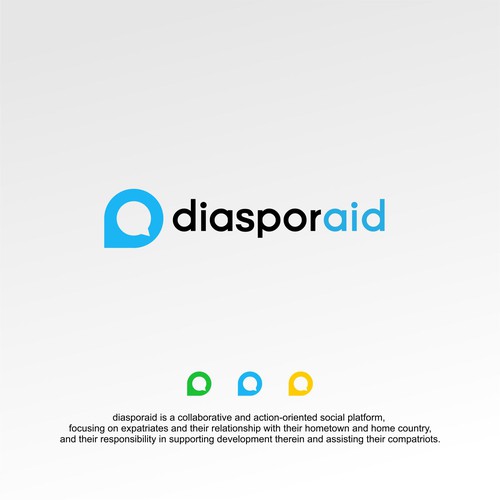 Design a powerful logo for diasporaid, an impact-oriented network/platform for expats Design by pronine9