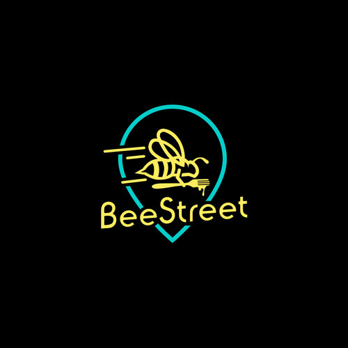 BeeStreet - a ghost kitchen Food Hall logo! Design by Graphtor