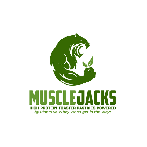 Design a eye catching logo for High protein toaster pastry for muscle bound vegans Design by samsoel