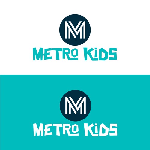 Metro Kids Logo Design by Nashdesigns