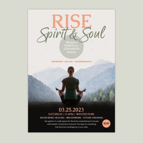 Spiritual Retreat Flyer Design by Patricia Hunt
