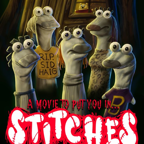 !!!DESIGN A SOCK-PUPPET HORROR/COMEDY MOVIE POSTER!!! Design by m(e_e)m