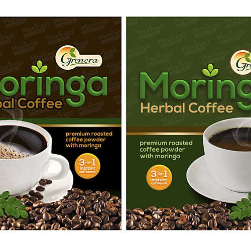 Moringa Herbal Coffee Diseño de rafjam