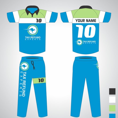 Cricket Team Jersey-ontwerp door ceneel