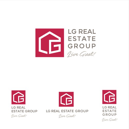 Create a modern, bold, and sleek logo for LG Real Estate Group Design by Ana Carri