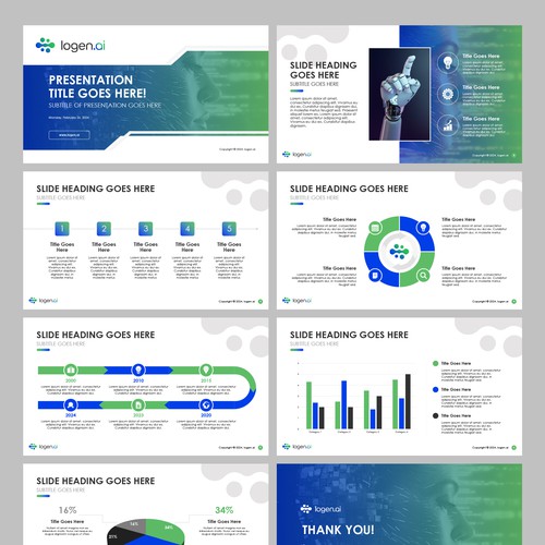 KI-Startup need a creative Powerpoint Template Design Design by Wisden