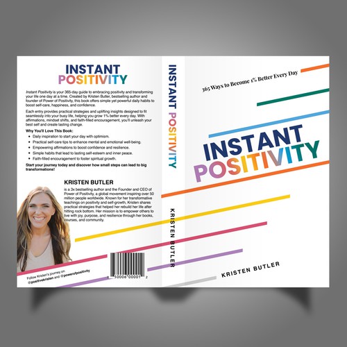 Design Powerful Book Cover for HUGE BRAND, Power of Positivity Design by Mr.TK