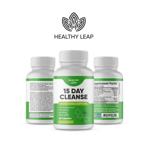 Design Supplement Label for Diet and Nutrition Brand Design by creationMB