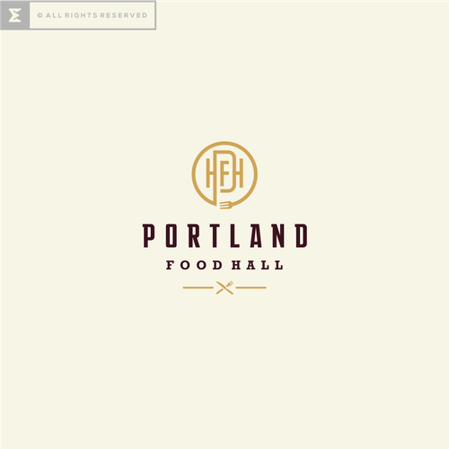 Portland Food Hall Logo & Outdoor Signage Design by artsigma