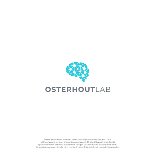 Logo for a scientific lab studying how the immune system communicates with the brain Design by oakbrand™