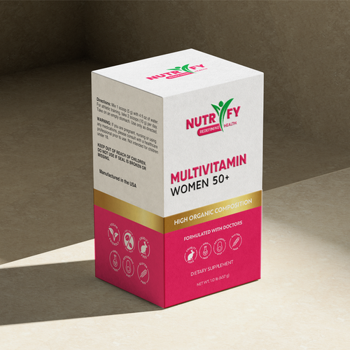 Design Design a premium packaging for Multivitamin for women 50+ brand for Nigerian Consumers por SONUPARMAR