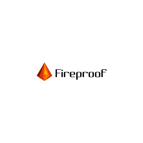 isometric fire logo Design by Blade Artwork