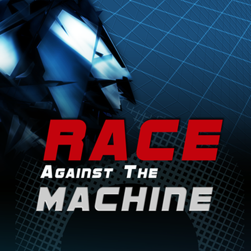 Create a cover for the book "Race Against the Machine" デザイン by Agnes Bak