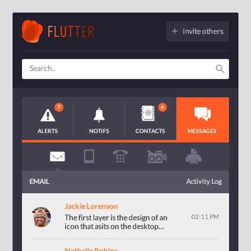 Create the icon and skins for a cool new communication app from Healthy People, Inc.