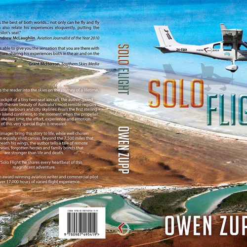 Solo Flight. Design an awesome book cover that captures the adventure of flight. Design by LilaM