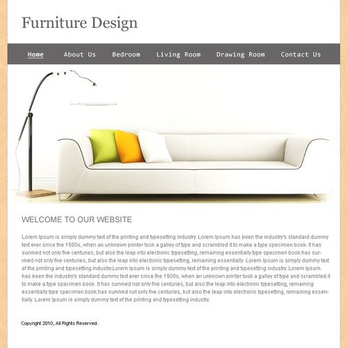 1-3 Page Website Template Design von judiart