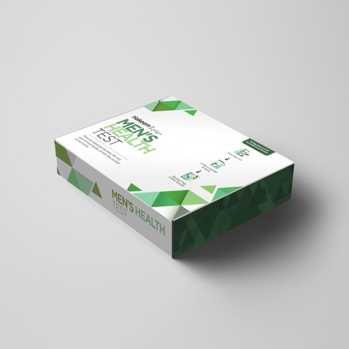 Design a box for convenient at home diagnostic testing Diseño de sougatacreative
