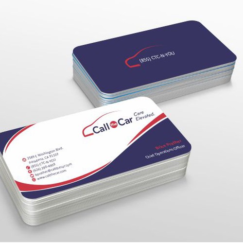 business card for Call the Car Design by Shoaib Perfect