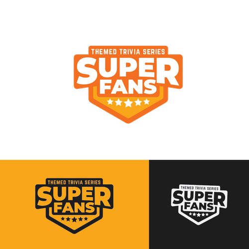 SUPER FANS Theme Trivia Series Logo Design by GRAAFILINE