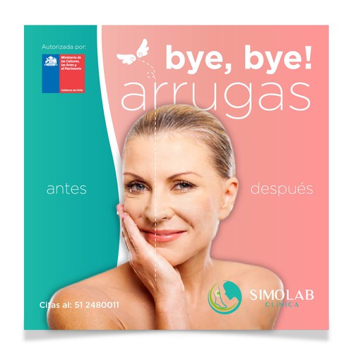 "Advertising Banner for Cosmetic Clinic ,,, beauty only .. !!!" ganador Banner publicitario