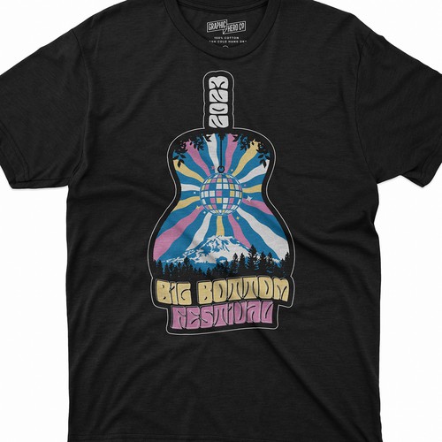 Looking for a Fun and Funky Festival T-shirt Design! Design by Judgestorm