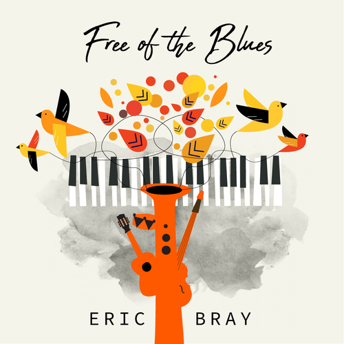 One Panel Album cover for a single salsa song - Free of the Bues Design by ALOTTO