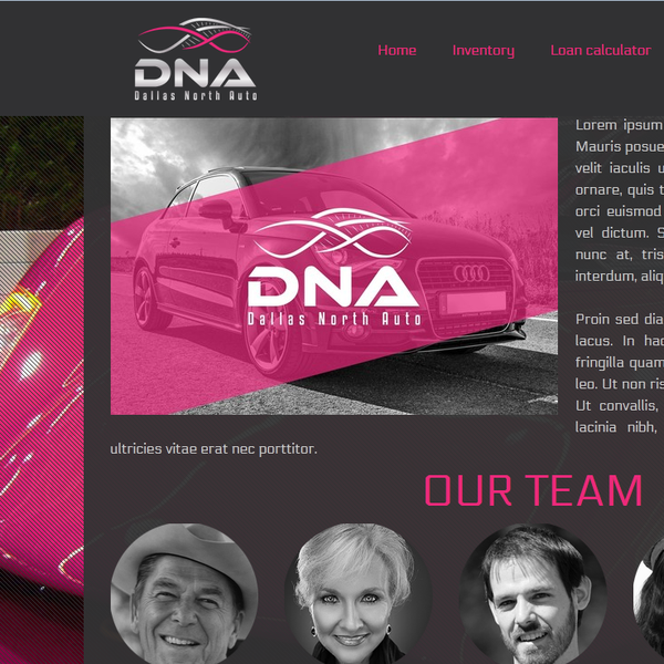 Design by XRONY titled "DNA logo and hosted website"