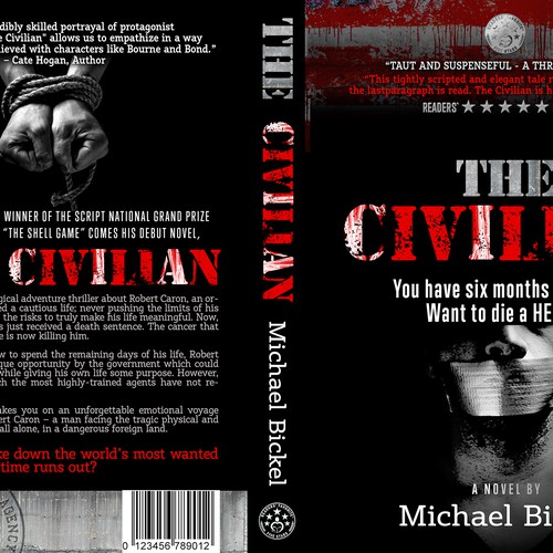 An ICONIC looking book cover for a 5 star reviewed manuscript Design by Levro