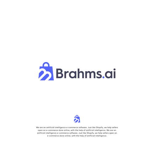 Design the logo of the new AI-enhanced e-commerce software Diseño de Grapismo