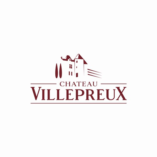 Modern new logo for French chateau and vineyard-ontwerp door desi9nart