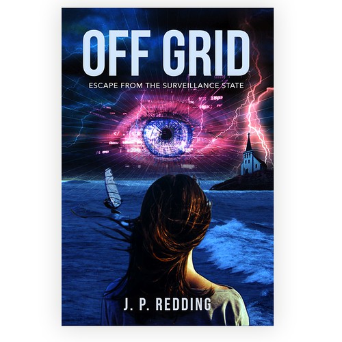 I need an irresistible book cover for my dystopian thriller. Design by desainbagus3