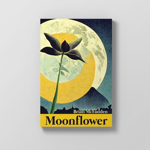 Moonflower - Poetry chapbook cover Design by Ethan Scott