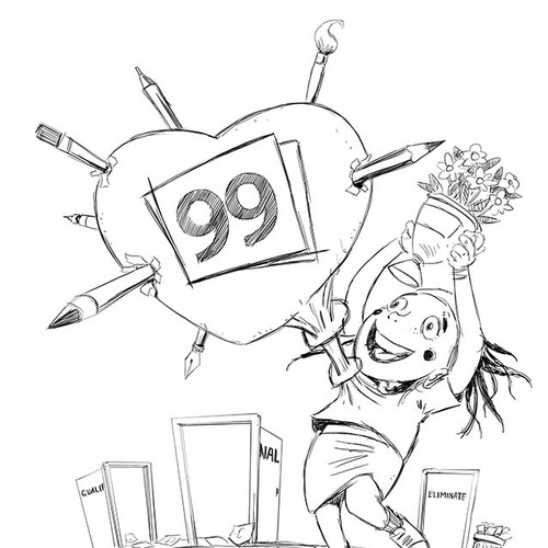 Create 99designs' Next Iconic Community T-shirt Design by Med!