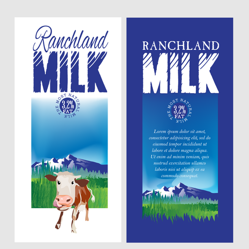 Create the Package for a New Major Milk Brand in China Design by Designus
