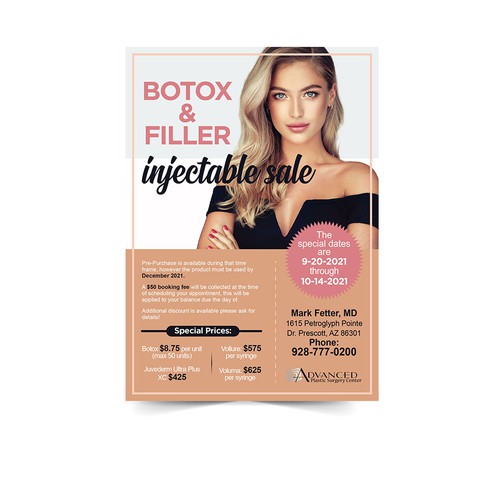 Botox and Filler Injectable Sale Add Design by Xnine