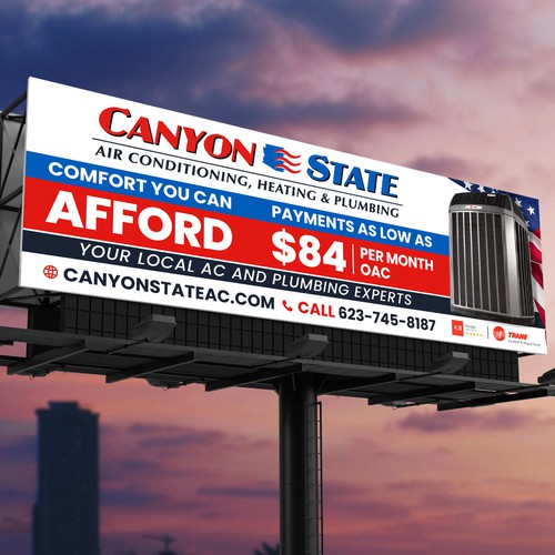 Design An Eye-Catching Billboard For An HVAC Company Design by Deep@rt