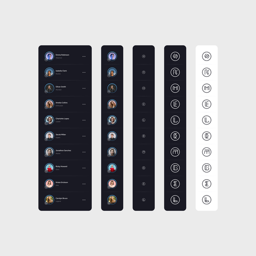 Luxuary Autmotive App - Minimalist User Tier Icons Design by M.Amiri