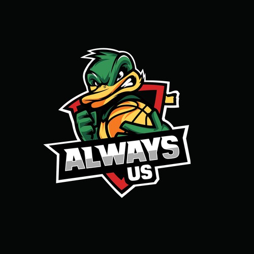 Basketball Logo for Always Us - Your Winning Logo Featured on Major Sports Network Réalisé par Parbati