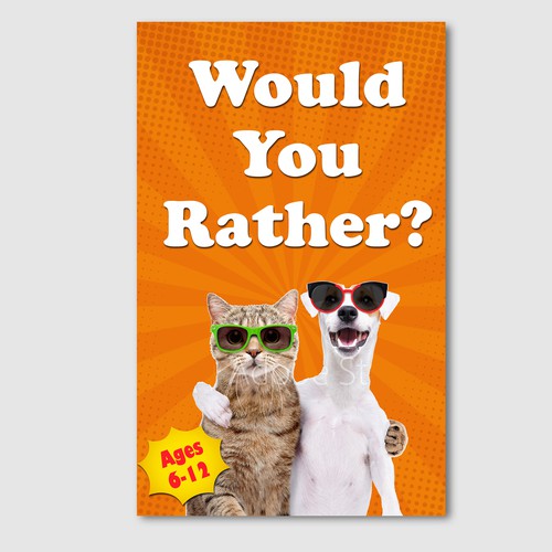 Fun design for kids Would You Rather Game book Diseño de Kate_visual