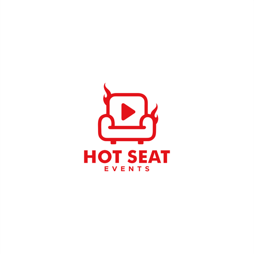 Impactful Logo For 'Hot Seat Events' – Learn from Industry Experts Through Livestreams & Events.-ontwerp door loooogii