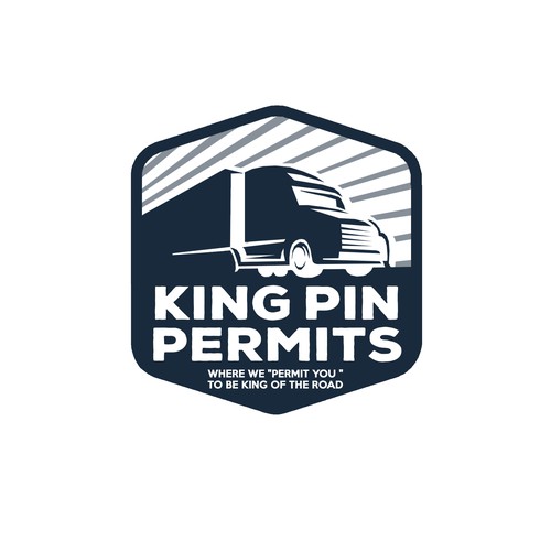 King Pin Permits needs a powerful logo to grab the attention of truck drivers Design by mixi_po